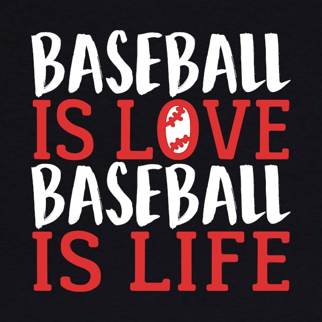 Baseball Is Love Baseball Is Life by fromherotozero